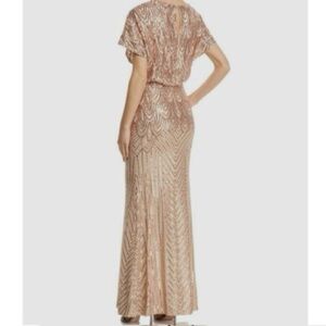 BETSY & ADAM | Sequin Maxi Gown with Dolman Sleeves